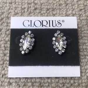 Glorious NWT rhinestone pierced earrings